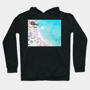 Coastal, Beach art, Blue Water, Sea, Ocean Hoodie